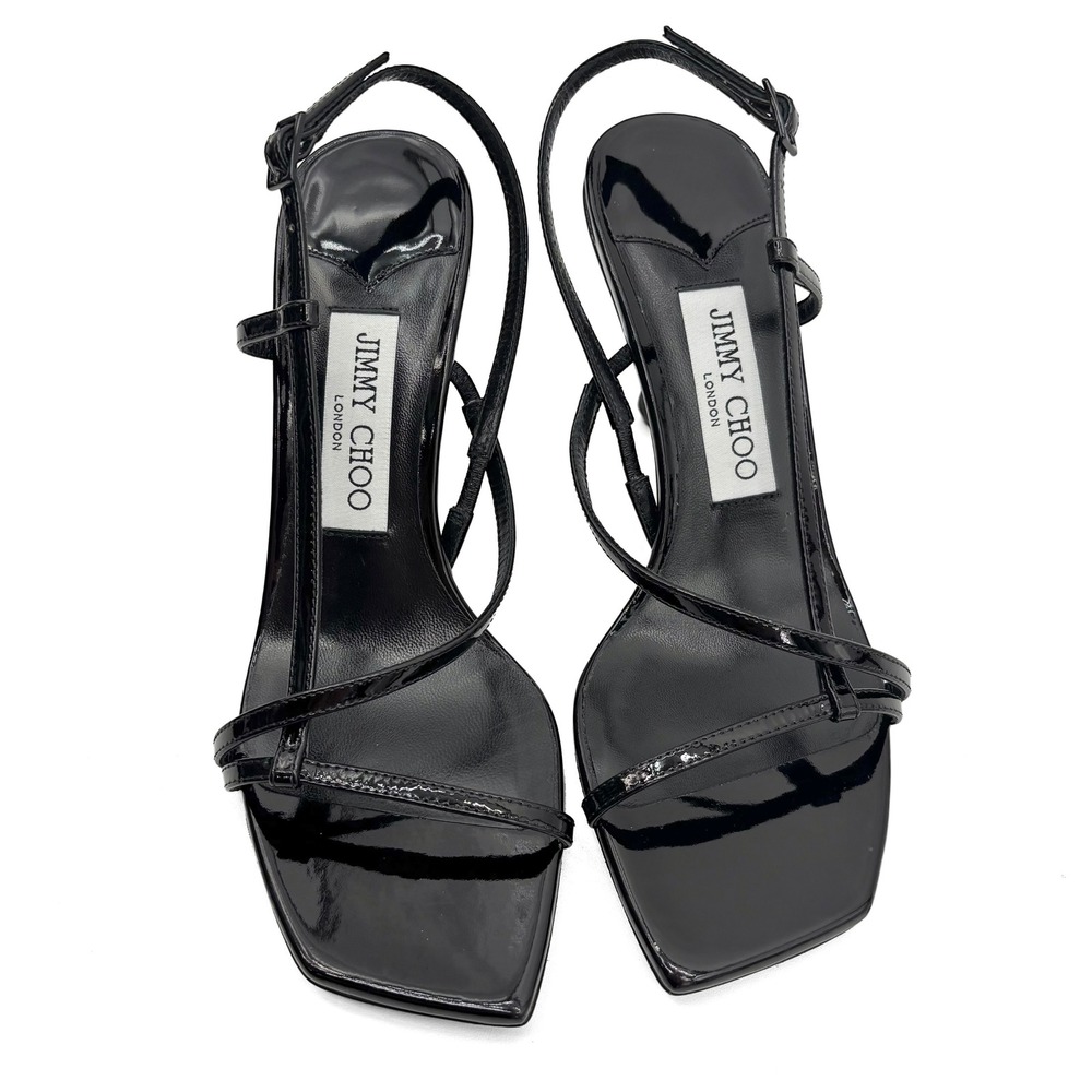 Jimmy Choo NEW Black Etana 80 Heeled Sandals Women's Size 36.5 - Picture 10 of 14